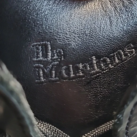 Dr. Martens 11563 Leather Boots Side Zip Lace Up Mens 12 - Picture 4 of 11